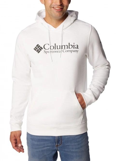 pulover cu gluga pt. barbati Columbia CSC Basic Logo II Hoodie alb 2