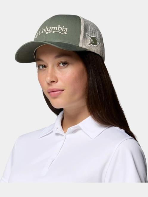 sapca de baseball Columbia PFG Logo Mesh Snap Back oliv 4