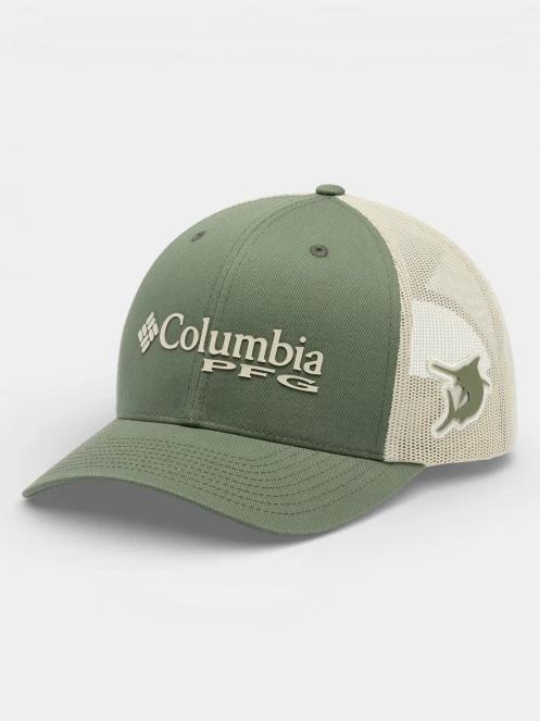 sapca de baseball Columbia PFG Logo Mesh Snap Back oliv 6