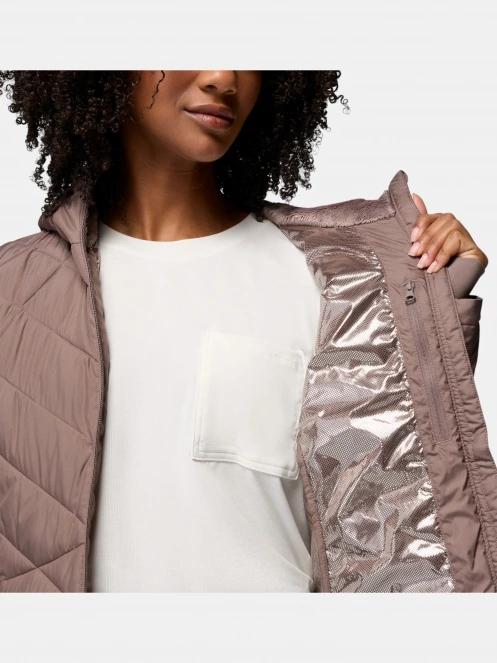jacheta de primavara pt. femei Columbia Heavenly Hooded Jacket maro 7