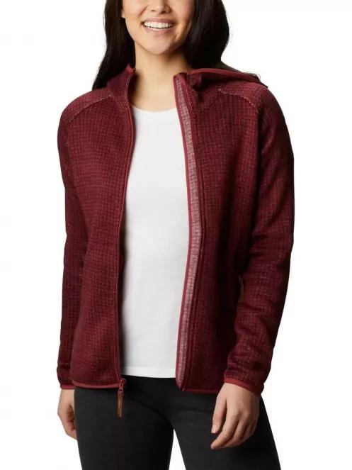 pulover polar pt. femei Columbia Chillin Fleece rosu 2