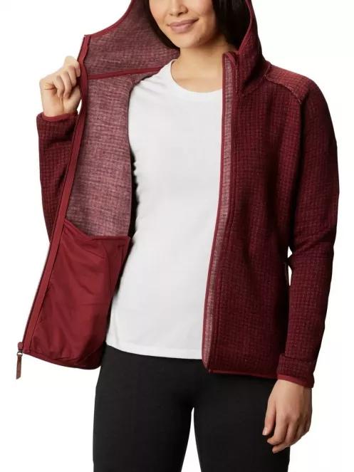 pulover polar pt. femei Columbia Chillin Fleece rosu 5
