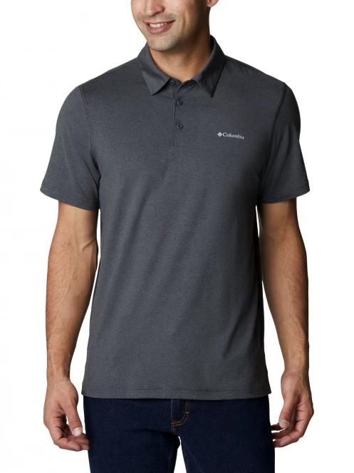 tricou cu guler pt. barbati Columbia Tech Trail Polo gri 2