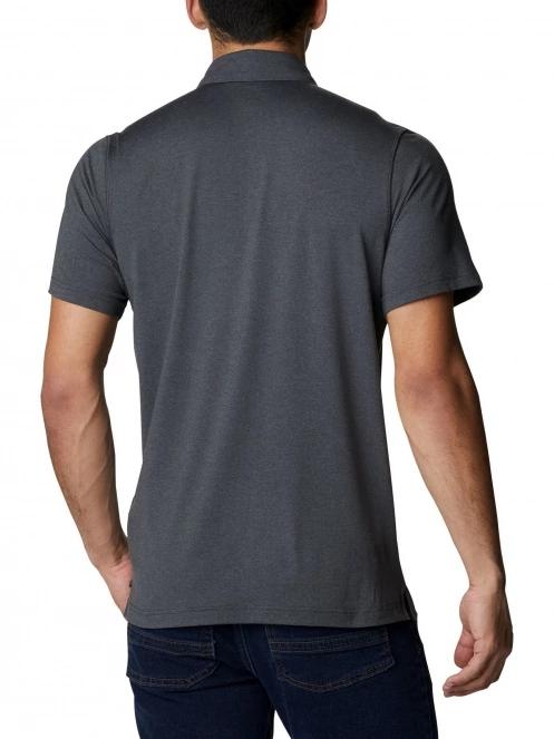 tricou cu guler pt. barbati Columbia Tech Trail Polo gri 4