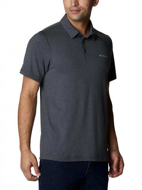 tricou cu guler pt. barbati Columbia Tech Trail Polo gri 5