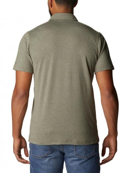 tricou cu guler pt. barbati Columbia Tech Trail Polo verde 4