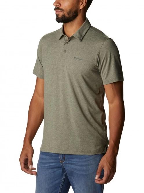 tricou cu guler pt. barbati Columbia Tech Trail Polo verde 5