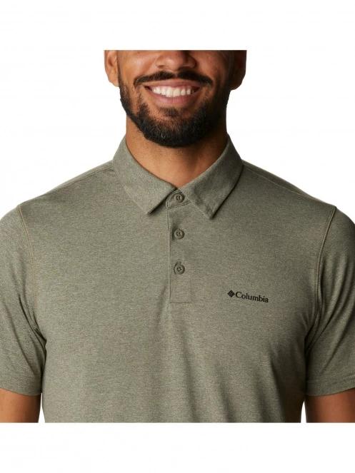 tricou cu guler pt. barbati Columbia Tech Trail Polo verde 6