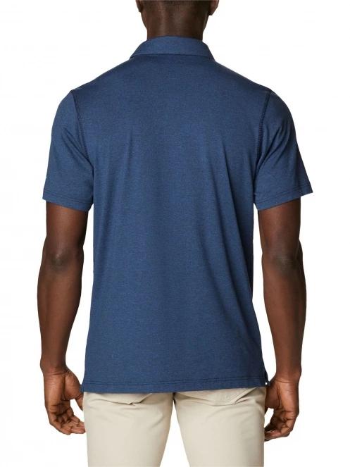 tricou cu guler pt. barbati Columbia Tech Trail Polo albastru 4