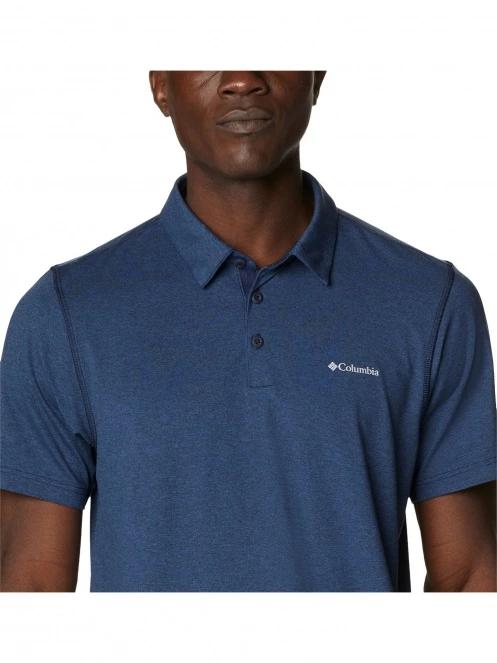 tricou cu guler pt. barbati Columbia Tech Trail Polo albastru 6
