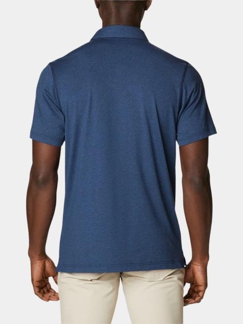 tricou cu guler pt. barbati Columbia Tech Trail Polo albastru 4