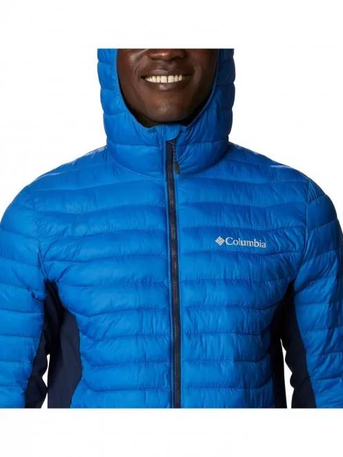 jacheta de primavara pt. barbati Columbia Powder Pass Hooded Jacket albastru 6
