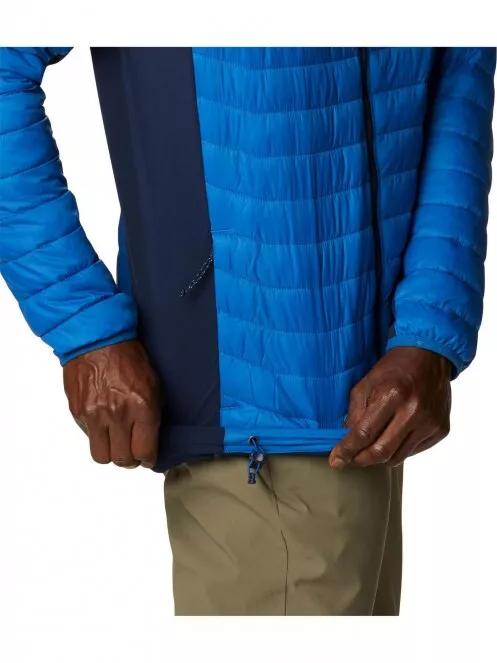 jacheta de primavara pt. barbati Columbia Powder Pass Hooded Jacket albastru 7