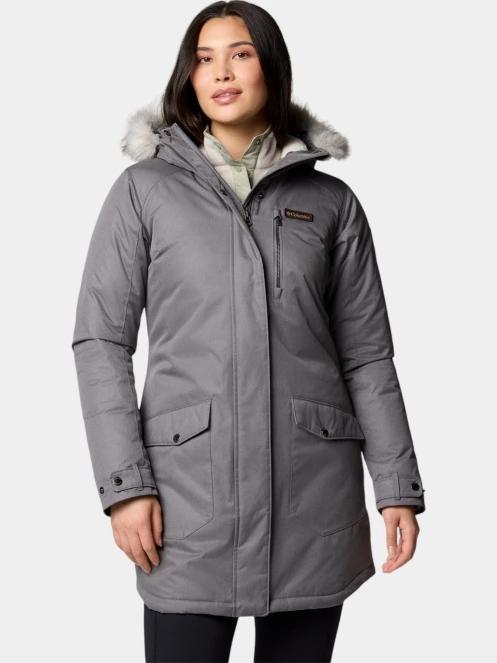jacheta de iarna pt. femei Columbia Suttle Mountain Long Insulated Jacket gri 2