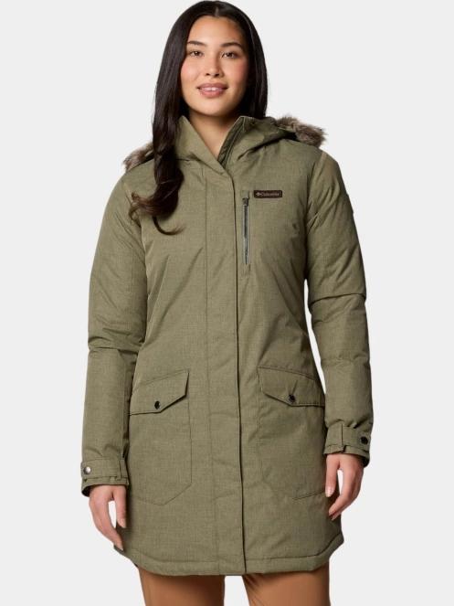 jacheta de iarna pt. femei Columbia Suttle Mountain Long Insulated Jacket verde 2