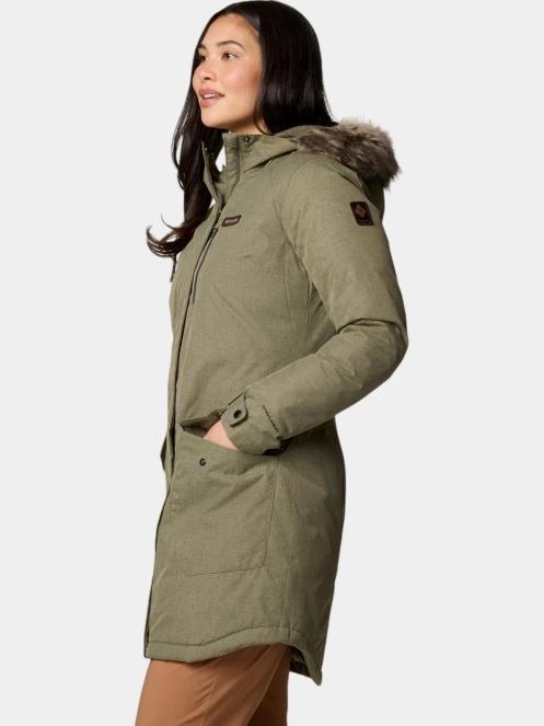jacheta de iarna pt. femei Columbia Suttle Mountain Long Insulated Jacket verde 3