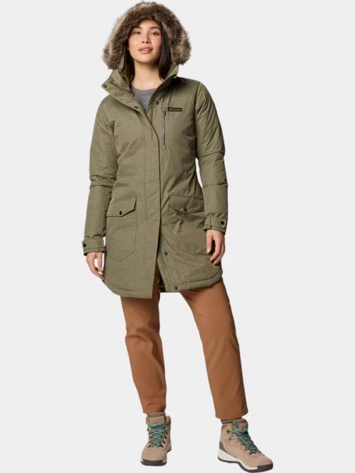 jacheta de iarna pt. femei Columbia Suttle Mountain Long Insulated Jacket verde 5