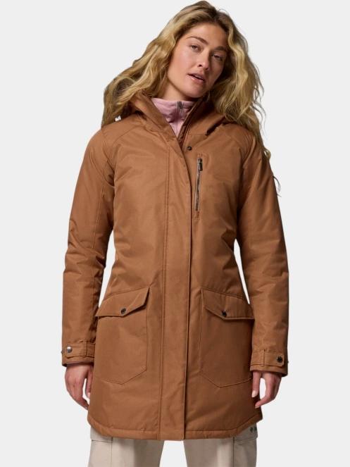 jacheta de iarna pt. femei Columbia Suttle Mountain Long Insulated Jacket maro 2