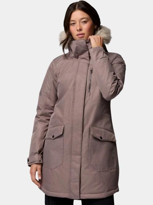 jacheta de iarna pt. femei Columbia Suttle Mountain Long Insulated Jacket maro 2