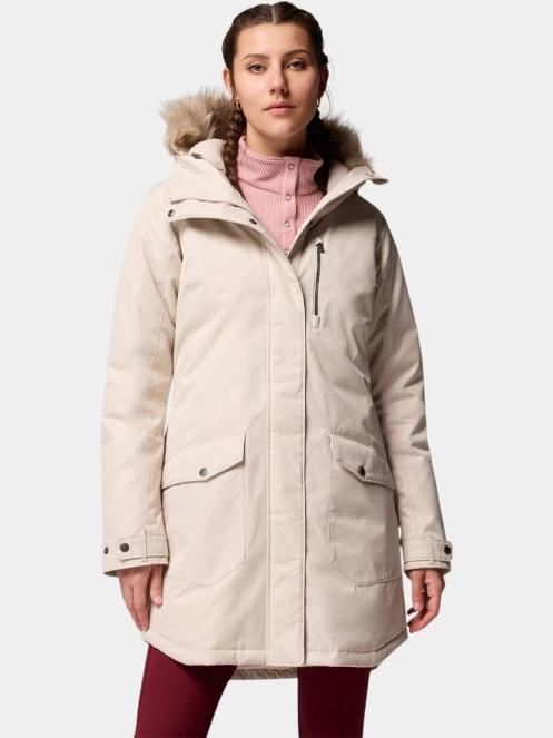 jacheta de iarna pt. femei Columbia Suttle Mountain Long Insulated Jacket nisip 2