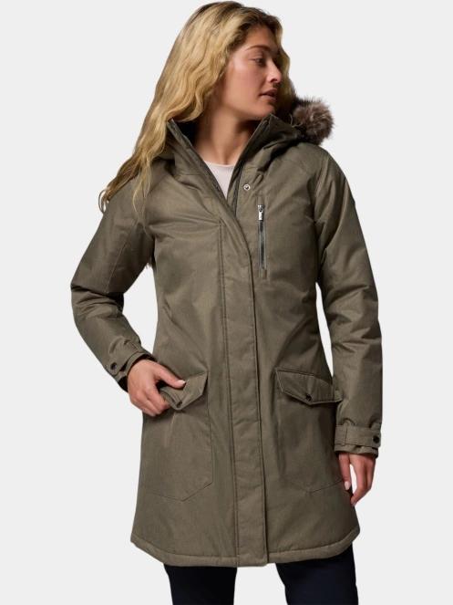 jacheta de iarna pt. femei Columbia Suttle Mountain Long Insulated Jacket verde 2