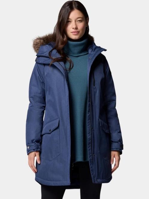 jacheta de iarna pt. femei Columbia Suttle Mountain Long Insulated Jacket albastru inchis 2