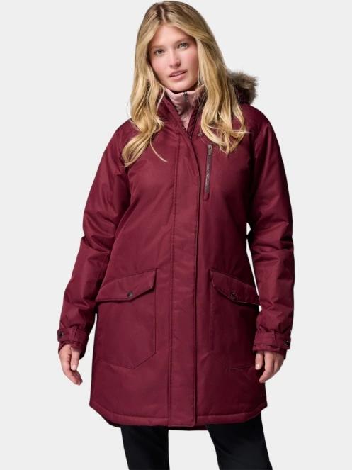 jacheta de iarna pt. femei Columbia Suttle Mountain Long Insulated Jacket bordo 2