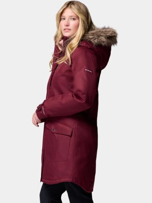 jacheta de iarna pt. femei Columbia Suttle Mountain Long Insulated Jacket bordo 3