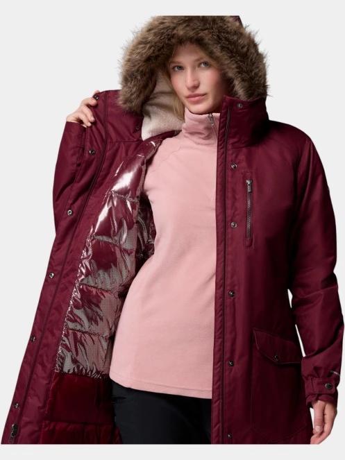 jacheta de iarna pt. femei Columbia Suttle Mountain Long Insulated Jacket bordo 7