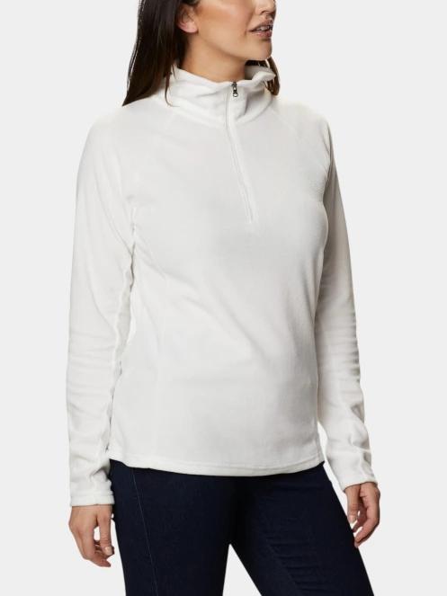 pulover polar pt. femei Columbia Glacial Iv 1/2 Zip alb 6