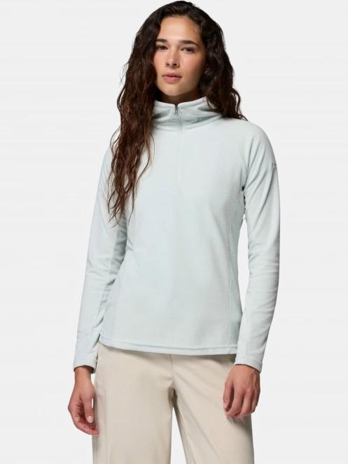 pulover polar pt. femei Columbia Glacial Iv 1/2 Zip verde deschis 2
