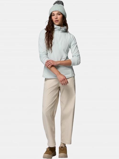 pulover polar pt. femei Columbia Glacial Iv 1/2 Zip verde deschis 5