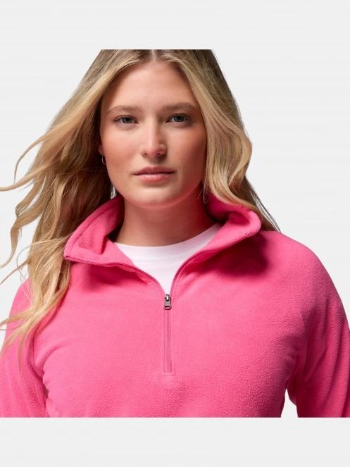 pulover polar pt. femei Columbia Glacial Iv 1/2 Zip magenta 6