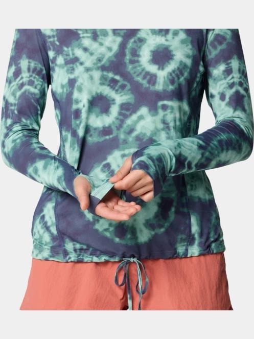 tricou cu maneci lungi, pentru sport pt. femei Mountain Hardwear Crater Lake Long Sleeve Hoody albastru 7