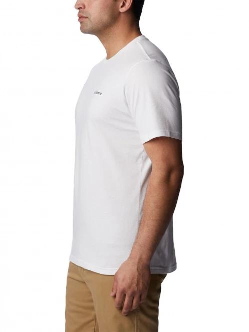 tricou cu maneci scurte pt. barbati Columbia North Cascades Short Sleeve Tee alb 3
