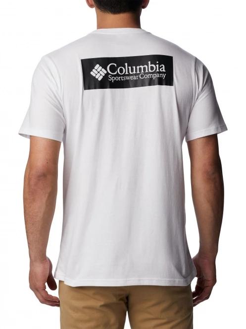 tricou cu maneci scurte pt. barbati Columbia North Cascades Short Sleeve Tee alb 4