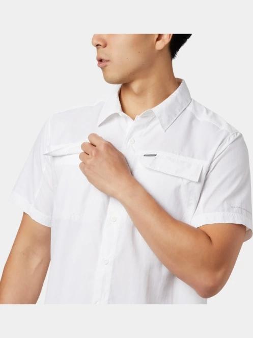 camasa de drumetie cu maneci scurte pt. barbati Columbia Silver Ridge 2.0 Short Sleeve Shirt alb 5