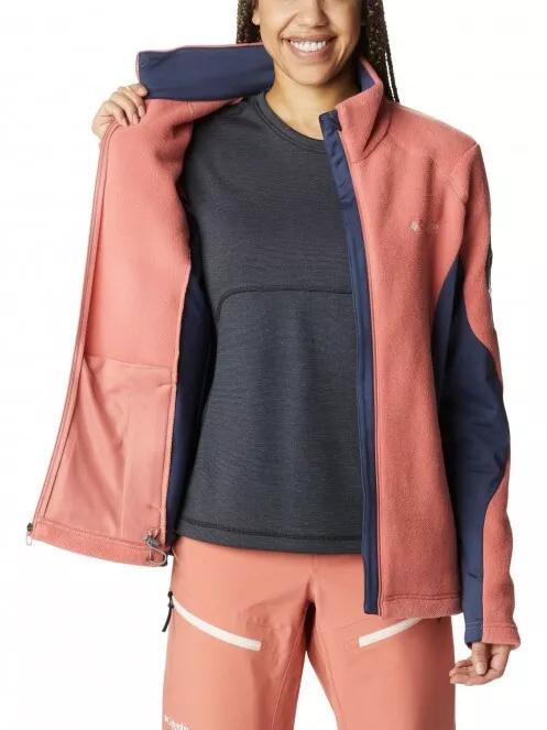 pulover polar pt. femei Columbia Titan Pass 2.0 II Fleece rosu 5