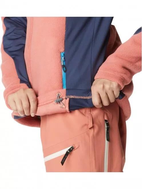 pulover polar pt. femei Columbia Titan Pass 2.0 II Fleece rosu 6