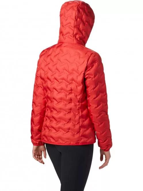 jacheta de puf pt. femei Columbia Delta Ridge Down Hooded Jacket rosu 3
