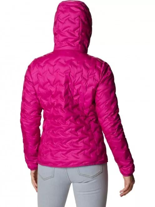 jacheta de puf pt. femei Columbia Delta Ridge Down Hooded Jacket magenta 3