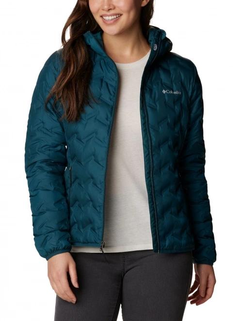 Columbia Delta Ridge Down Hooded Jacket jacheta de puf pt. femei - rosu