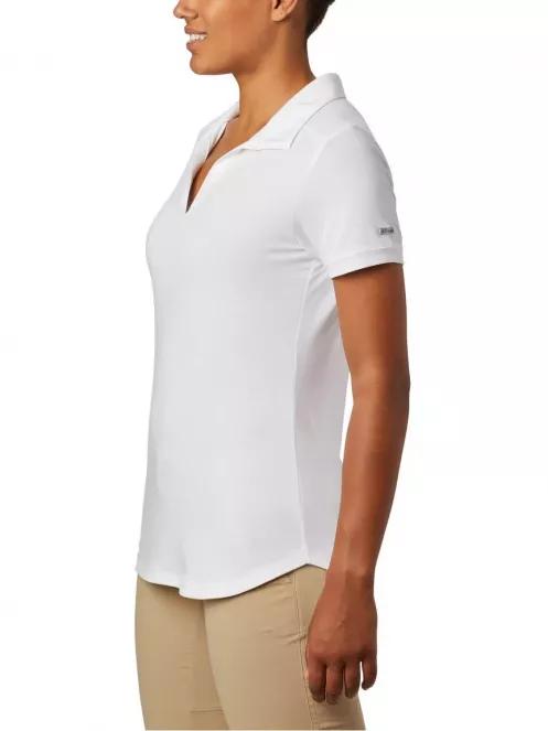 tricou cu guler pt. femei Columbia Essential Elements Polo alb 3