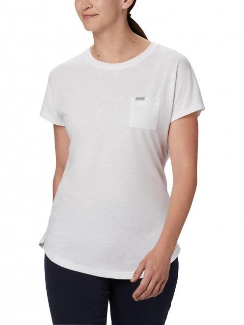 tricou cu maneci scurte pt. femei Columbia Cades Cape Tee alb 2