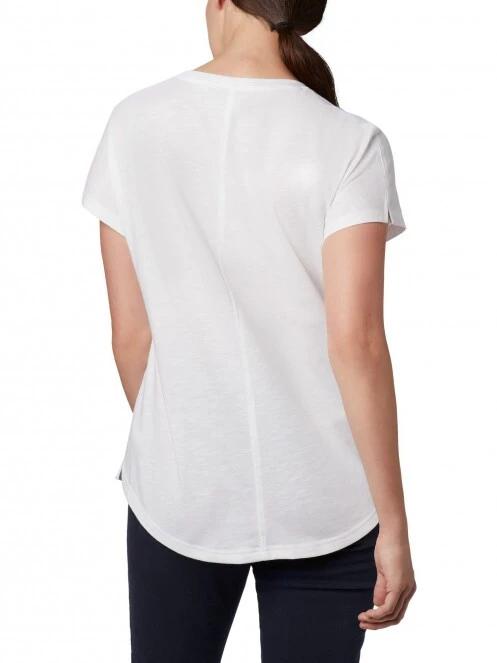 tricou cu maneci scurte pt. femei Columbia Cades Cape Tee alb 4