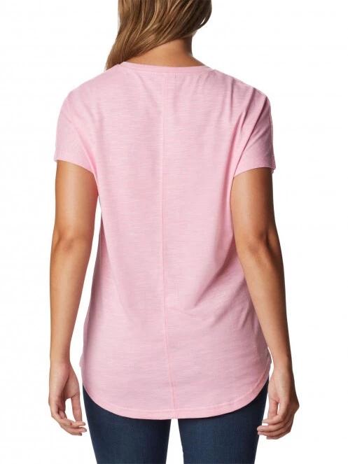 tricou cu maneci scurte pt. femei Columbia Cades Cape Tee roz 4