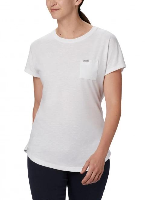 tricou cu maneci scurte pt. femei Columbia Cades Cape Tee alb 2