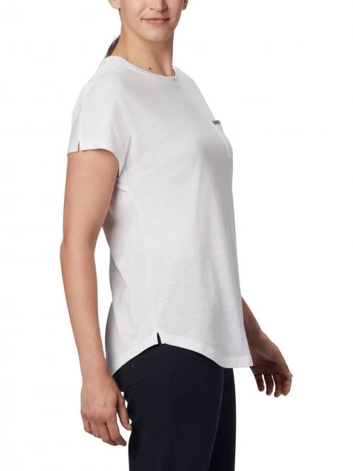tricou cu maneci scurte pt. femei Columbia Cades Cape Tee alb 3