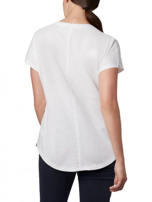tricou cu maneci scurte pt. femei Columbia Cades Cape Tee alb 4