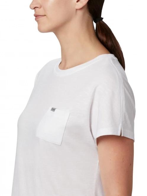 tricou cu maneci scurte pt. femei Columbia Cades Cape Tee alb 5